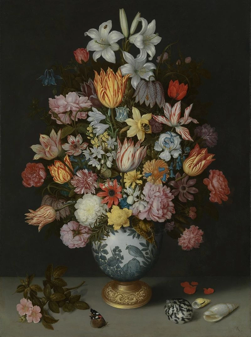 Natura morta con fiori in un vaso Wan - Li, National Gallery, London